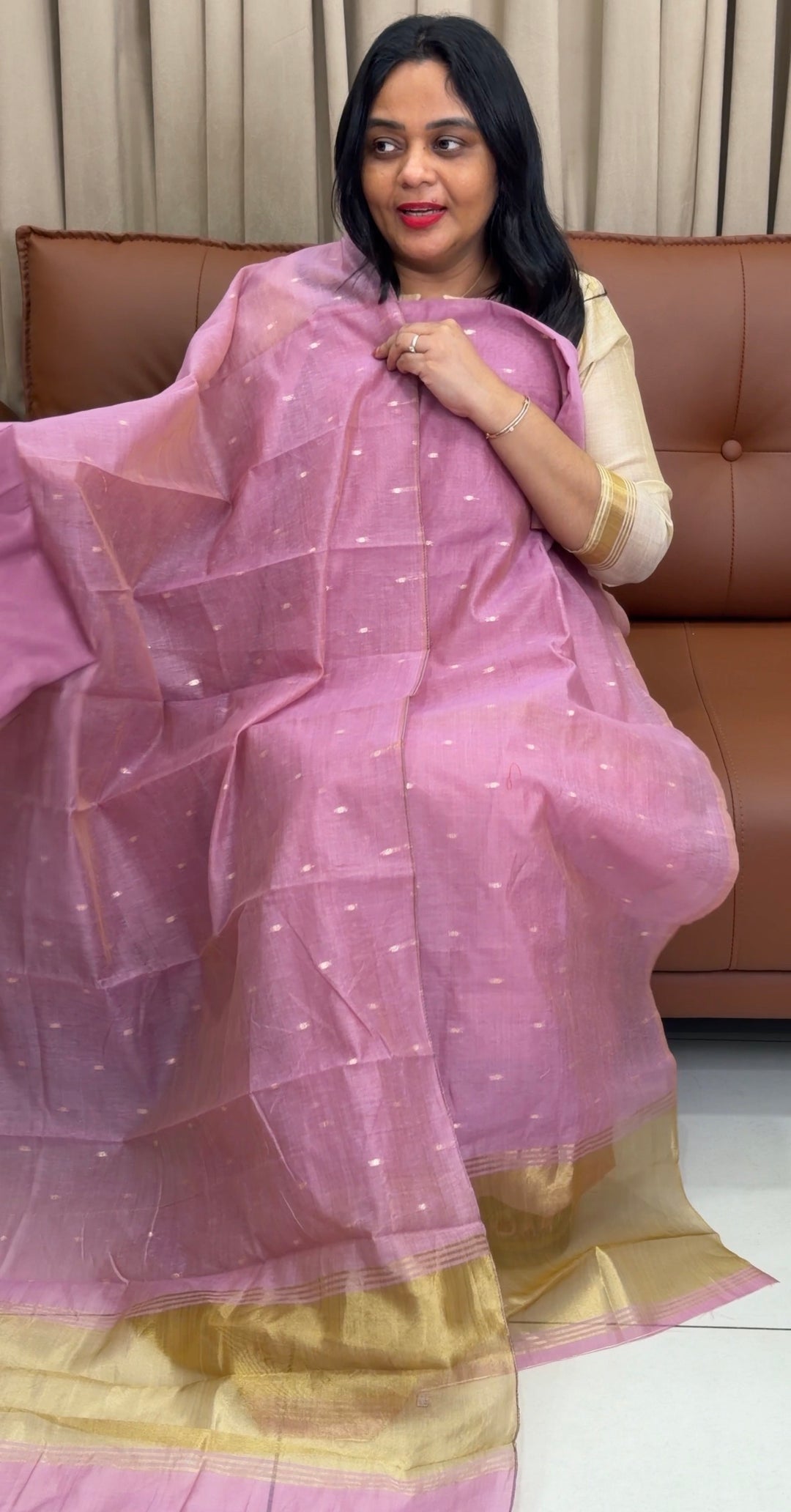 MUL CHANDERI UNSTITCHED SALWAR SUITS - NUWA-1520