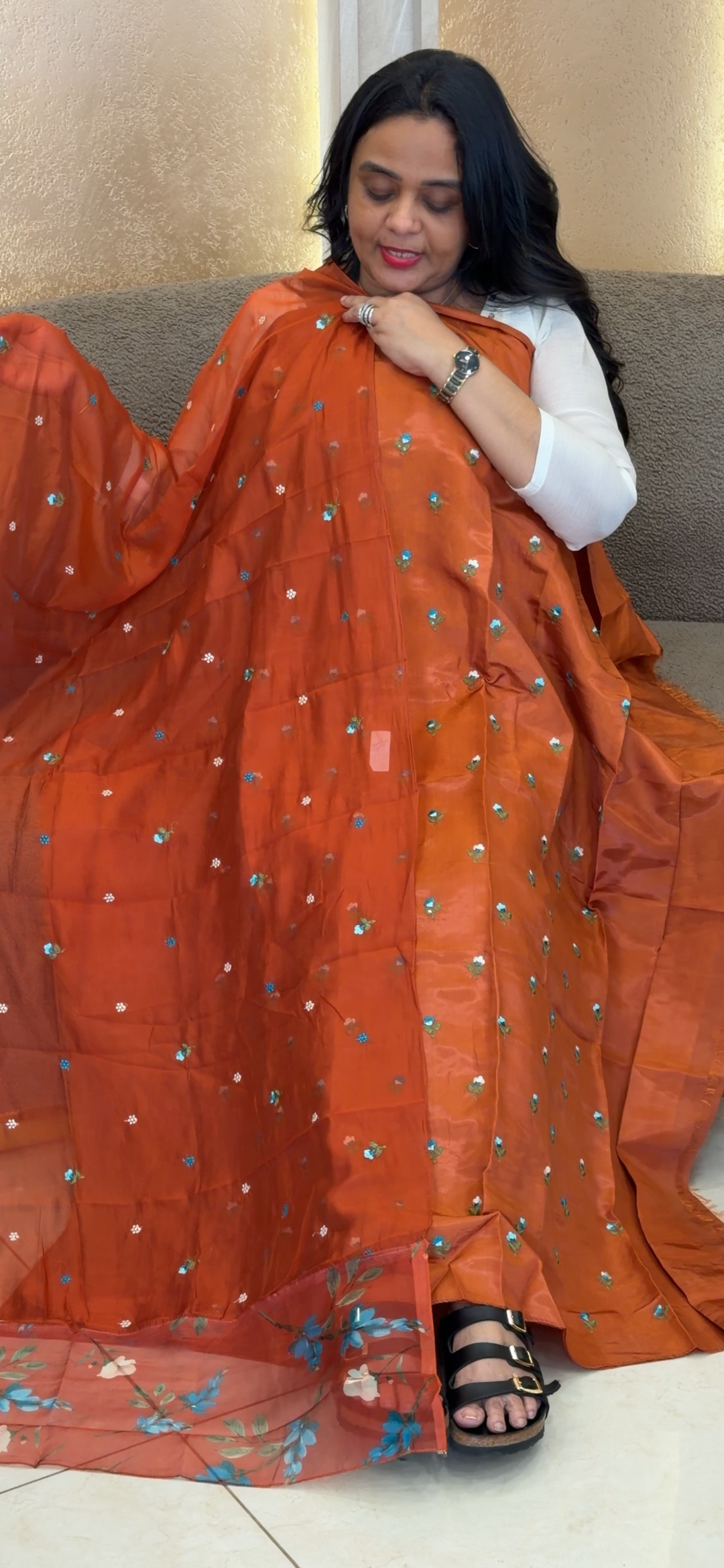 CRAPE UNSTITCHED SALWAR SUITS - NUWA-2025