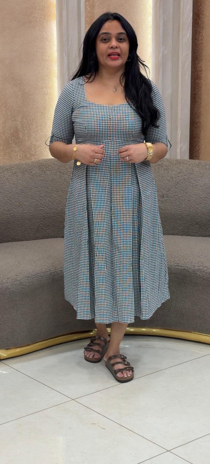 IN-HOUSE HANDLOOM COTTON FROCKS - NUWA-2423