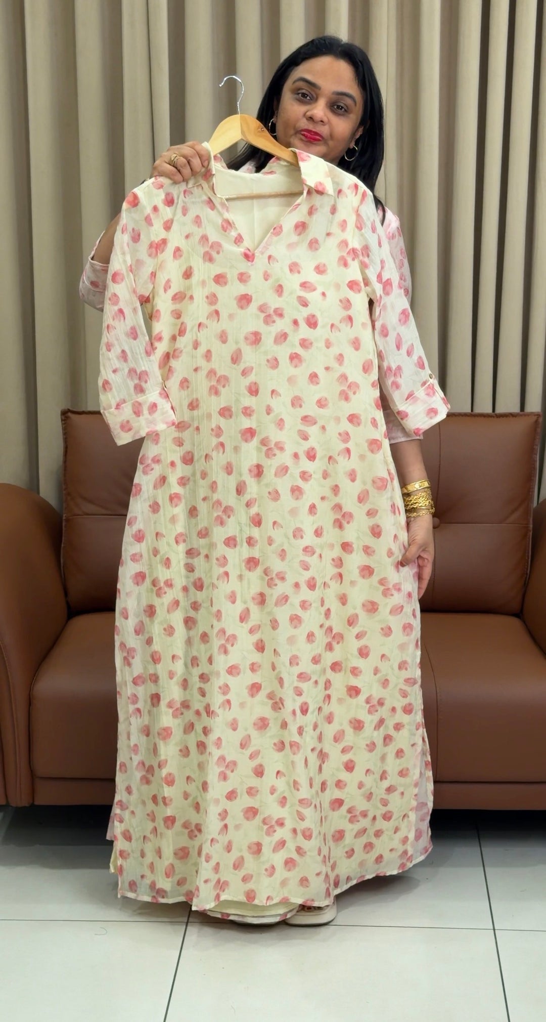 IN-HOUSE PRINTED ALINE TOPS - NUWA-1513