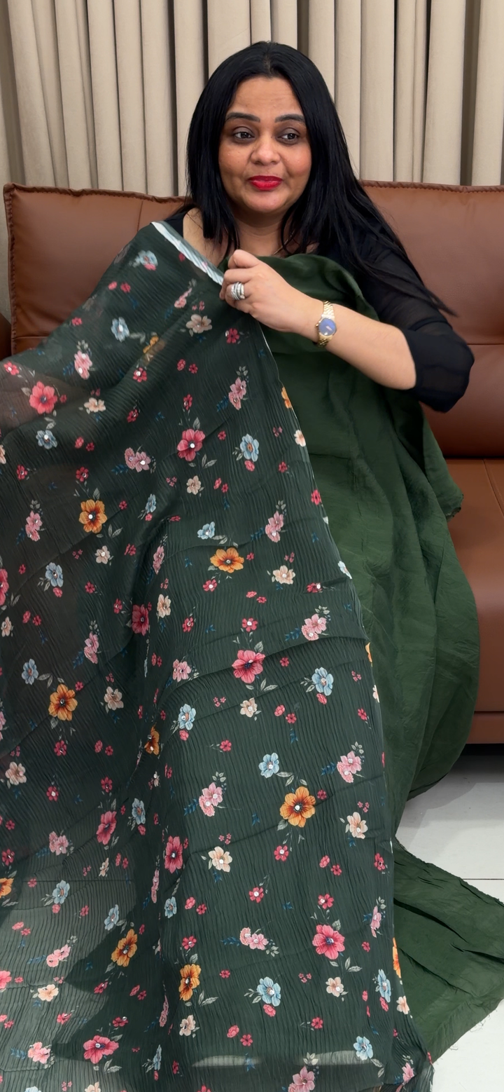 MALAI CHANDERI UNSTITCHED SALWAR SUITS - NUWA - 1913