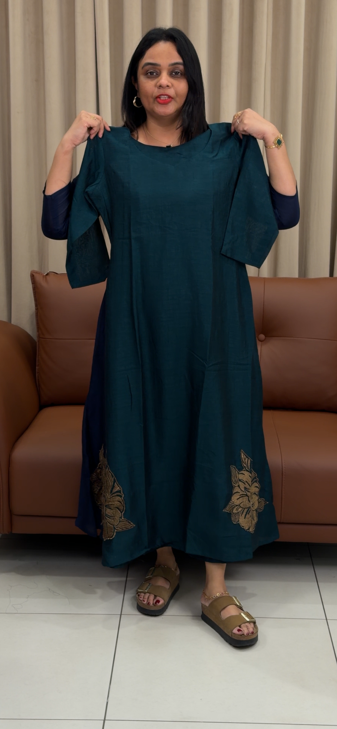 SILK LONG ALINE TOPS - NUWA - 1370