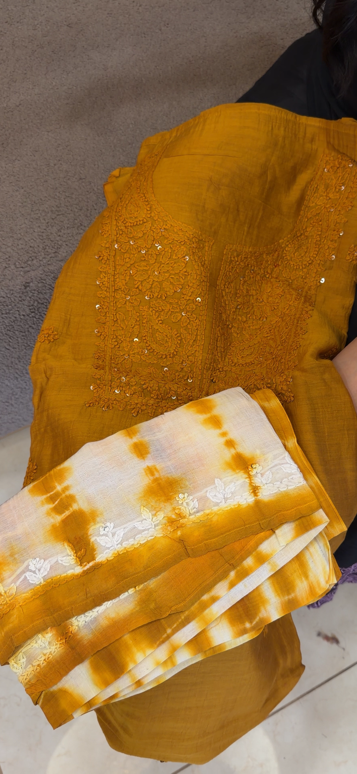 MALAI UNSTITCHED SALWAR SUITS - IHA 2083