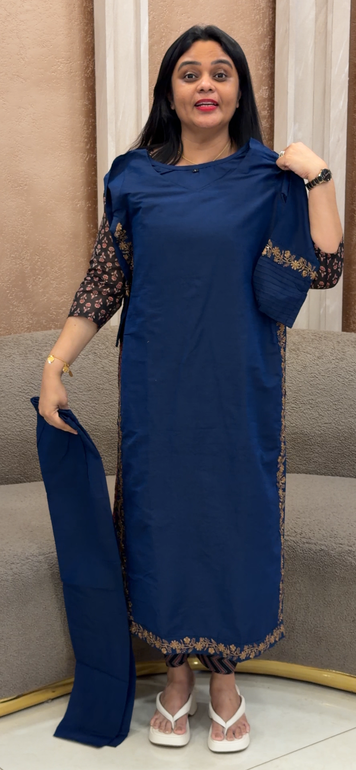 OFFER SALE SLUB SILK CO-ORD SETS - NUWA - 2355