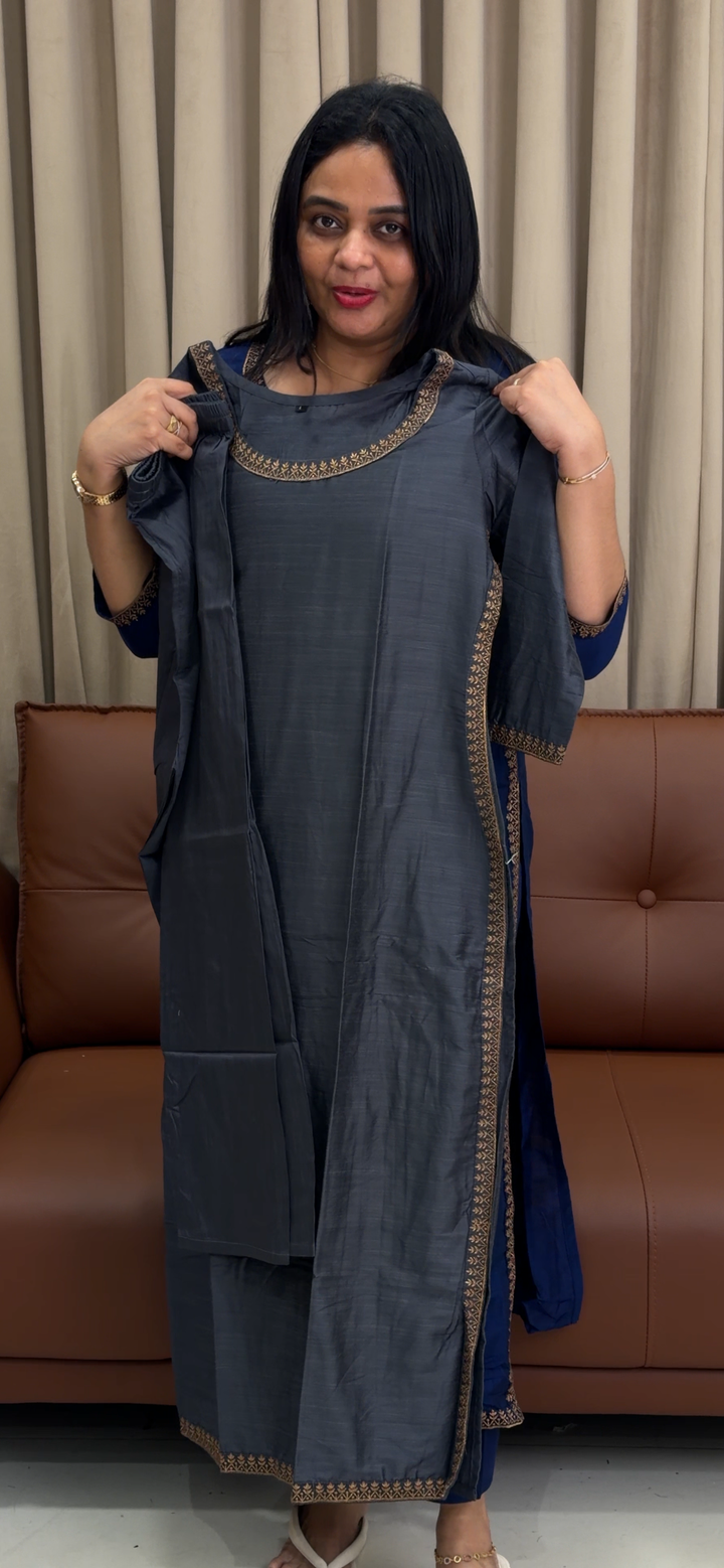 SLUB SILK CO-ORD SETS - NUWA - 1559
