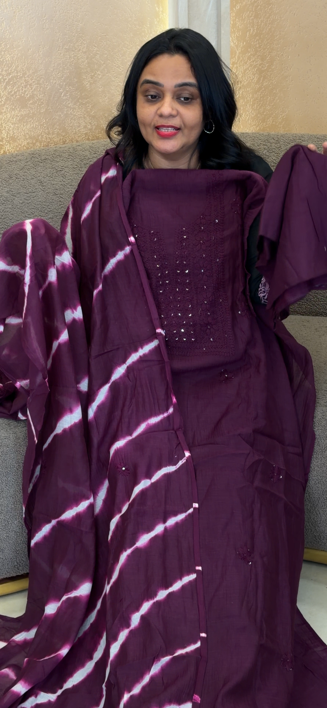 CHIKANKARI UNSTITCHED SALWAR SUITS - NUWA-2060