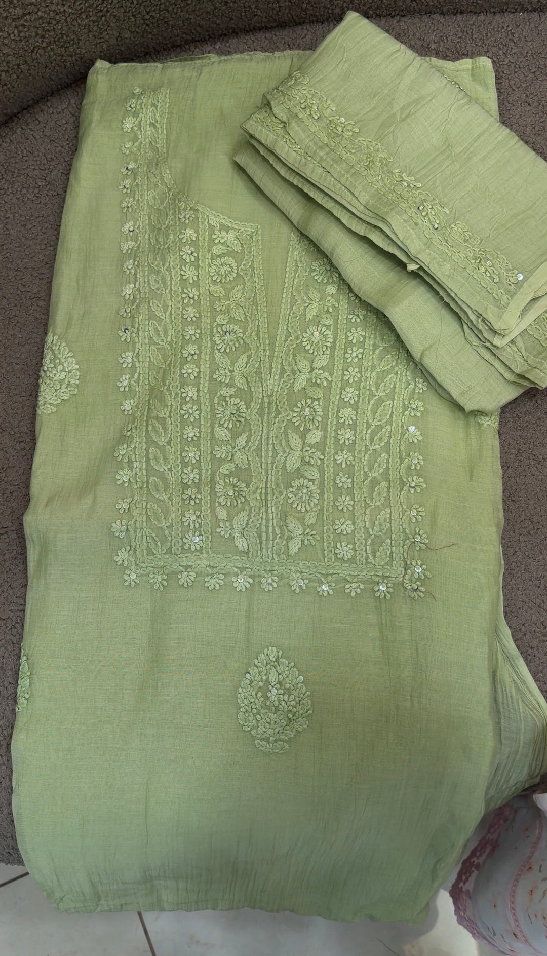 LUCKNOWI CHIKANKARI UNSTITCHED SALWAR SUITS - NUWA-1282