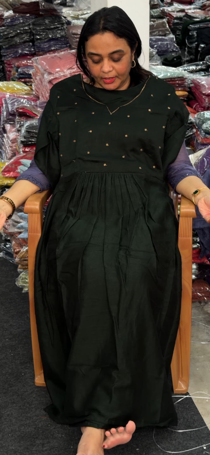 VICHITRA SILK LONG TOP - NUWA - 1265