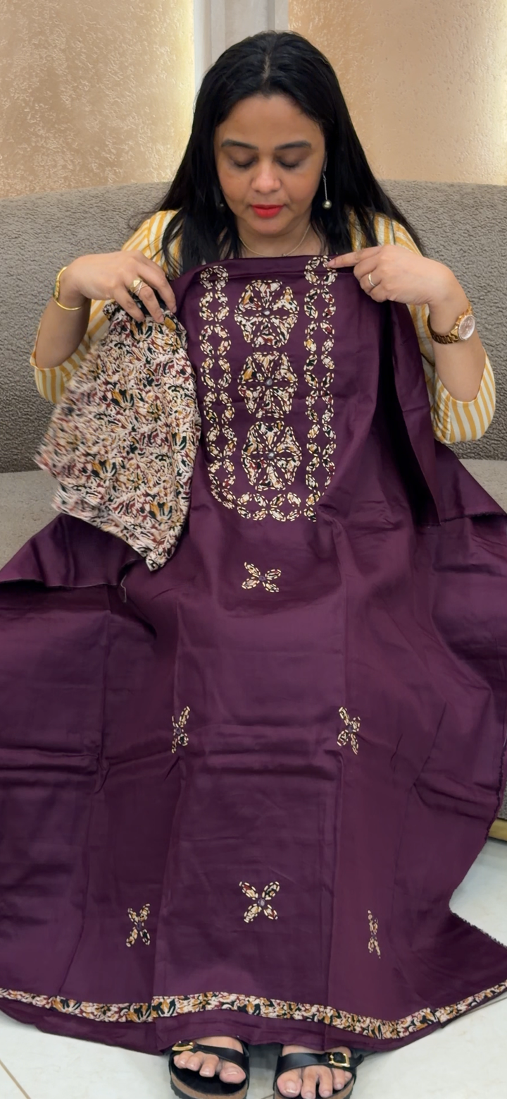 COTTON UNSTITCHED SULWAR SUITS - NUWA - 2304