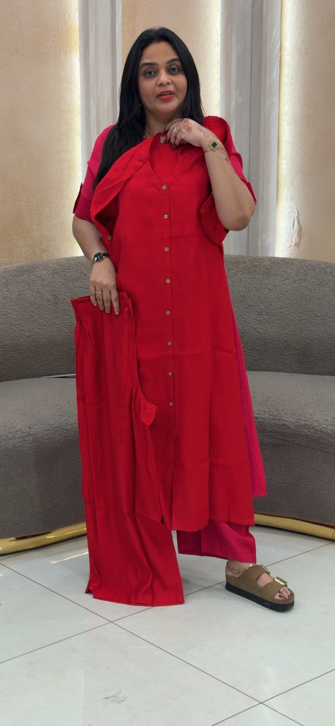 SILK COTTON CO-ORDS SETS - NUWA - 1239