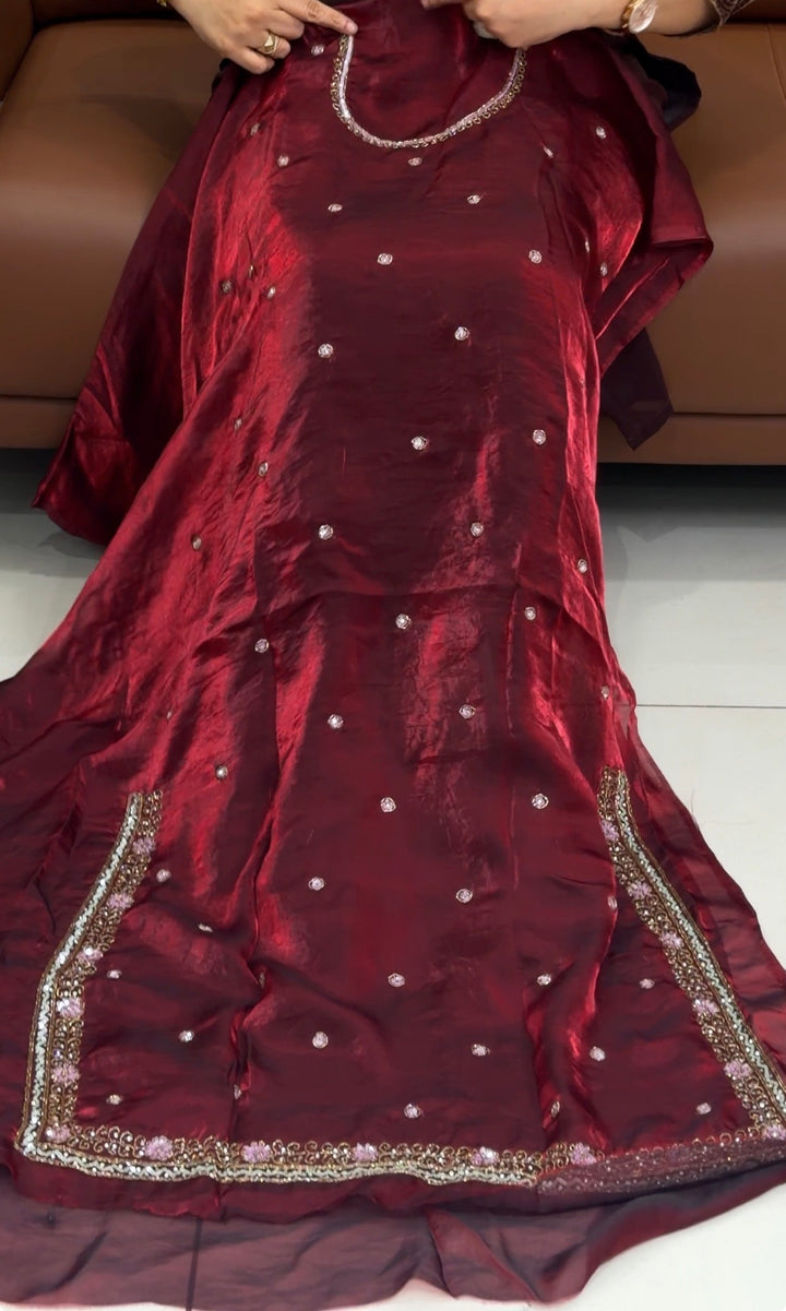 HANDWORKED UNSTITCHED SALWAR SUITS -NUWA-1946