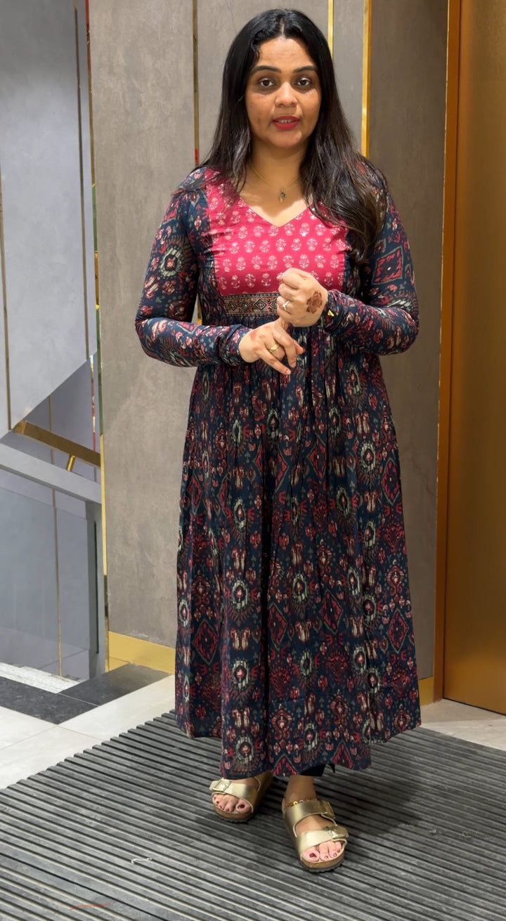 PRINTED ALINE TOPS - NUWA-279