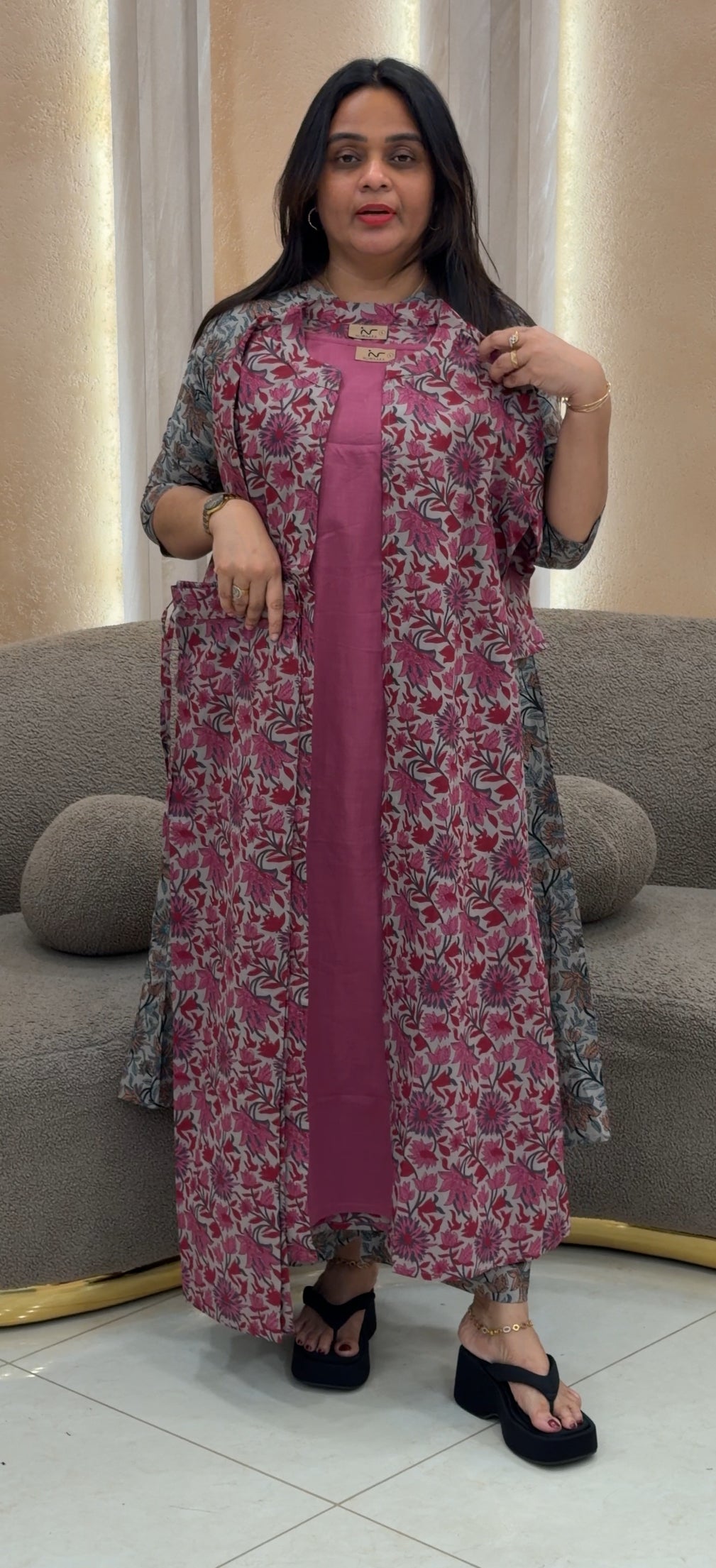 PRINTED COTTON TOP,BOTTOM AND JACKETS - NUWA-137