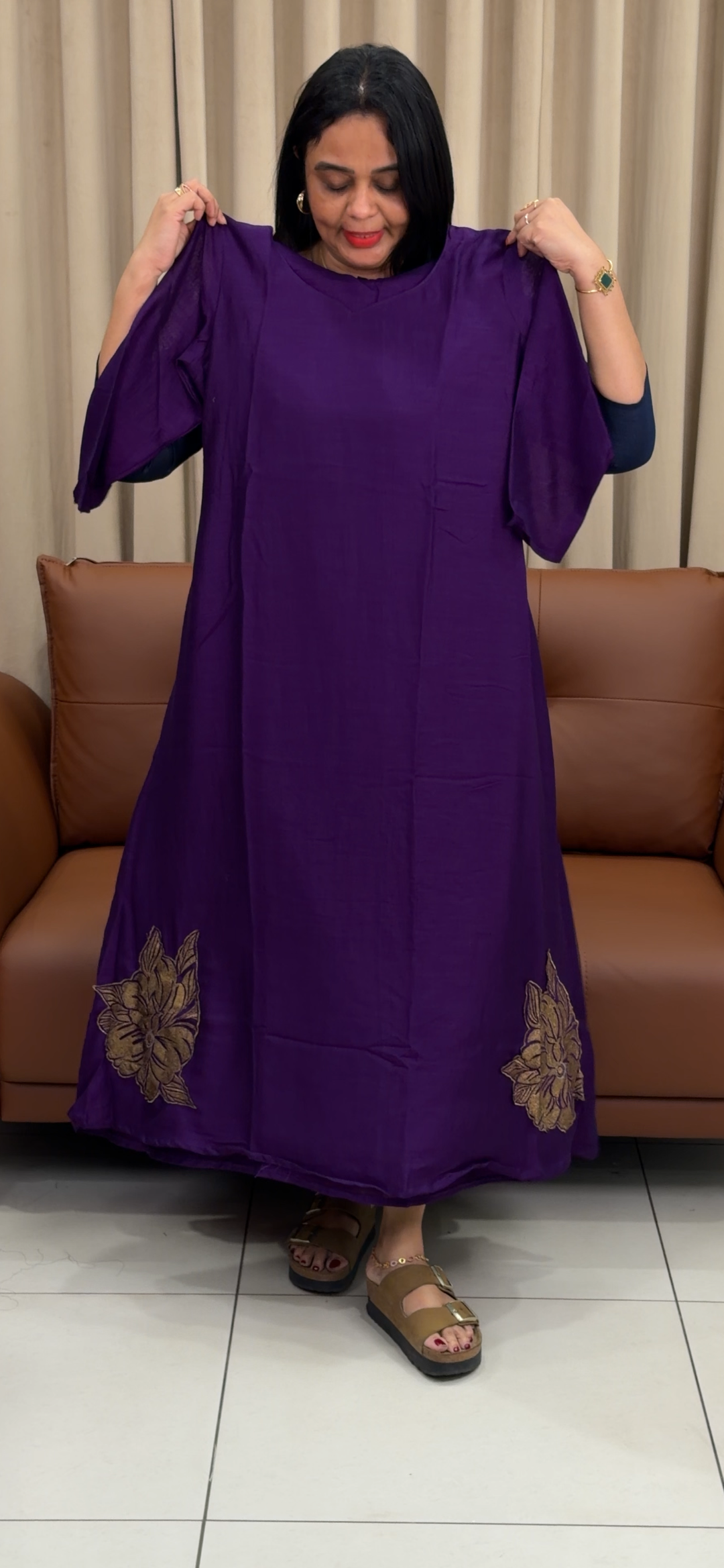 SILK LONG ALINE TOPS - NUWA - 1370