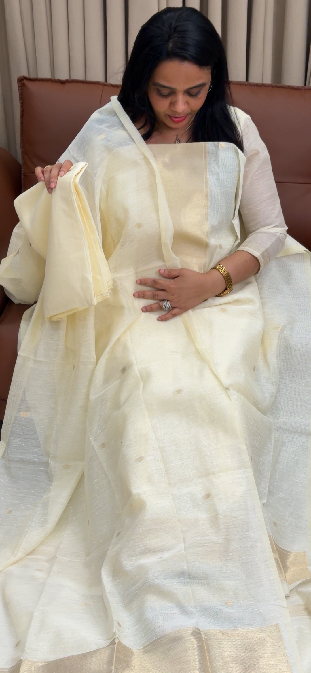 LINEN UNSTITCHED SALWAR SUITS - NUWA - 1936
