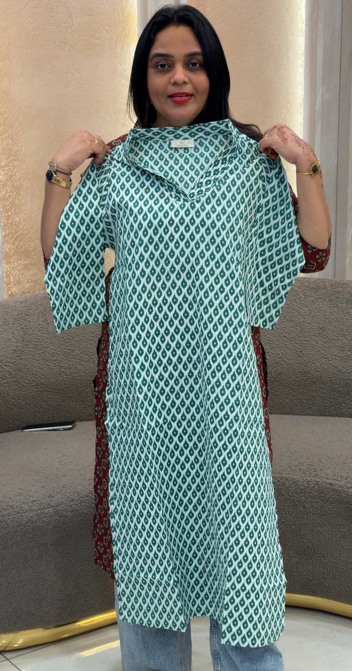 PRINTED COTTON TOPS - NUWA-1245