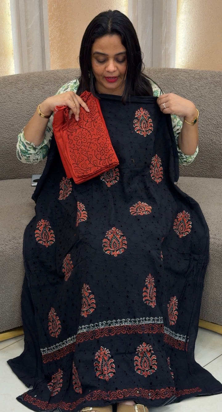 COTTON HAKOBA UNSTITCHED SALWAR SUITS - NUWA-1475