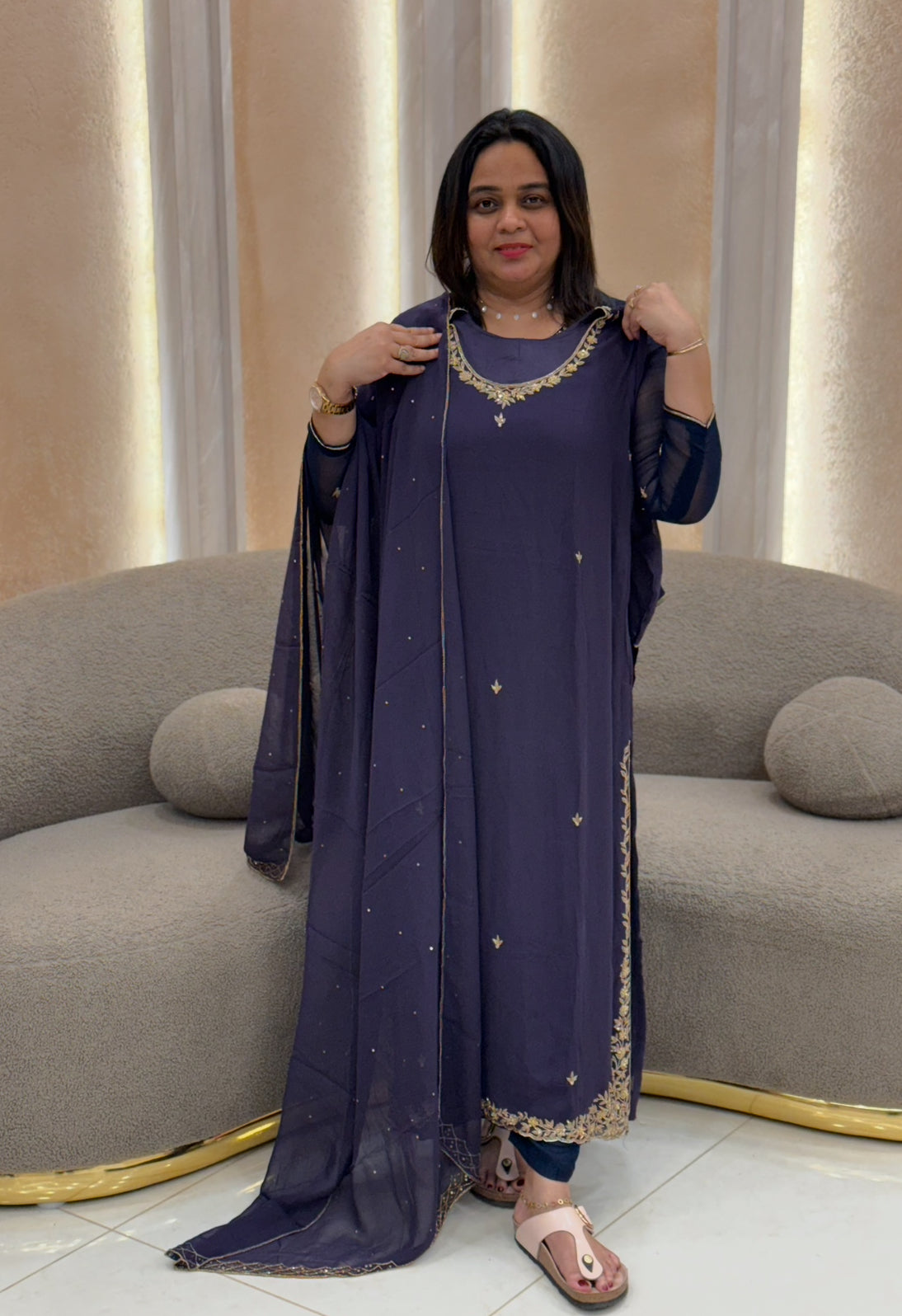 PARTY WEAR TOP, BOTTOM AND DUPATTA - NUWA-022