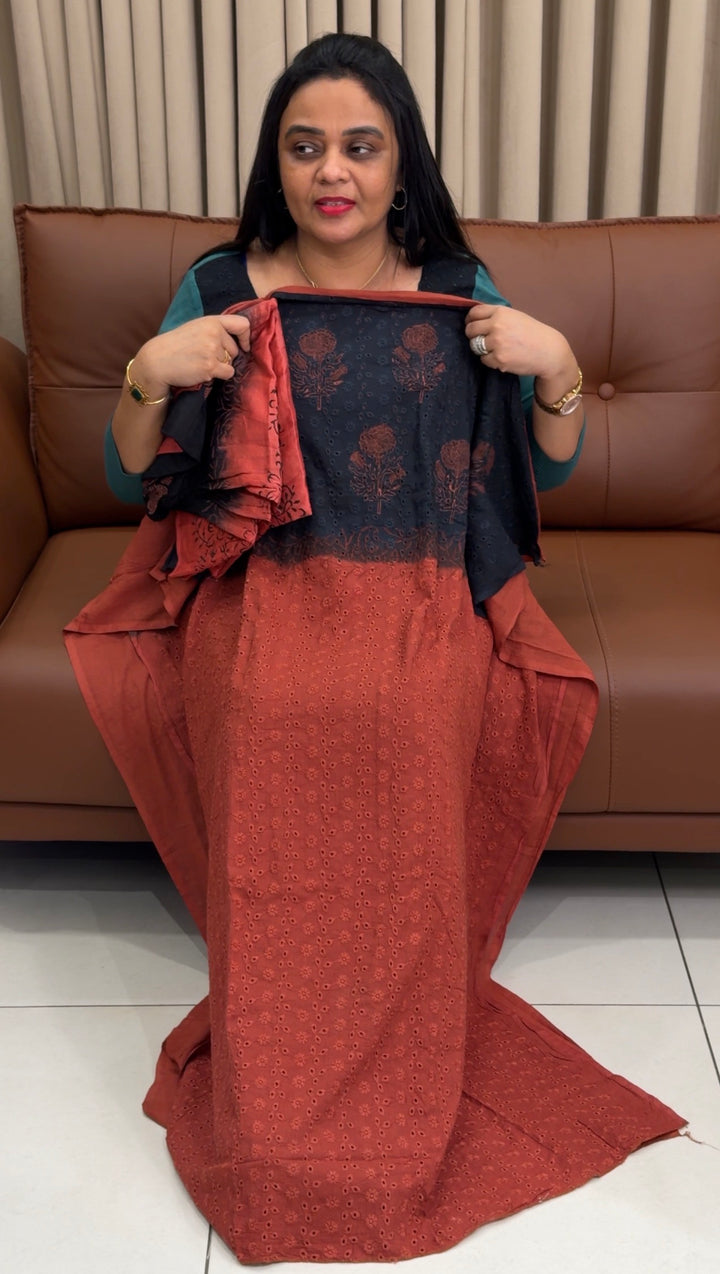 HAKOBA COTTON UNSTITCHED SALWAR SUITS - NUWA-1922