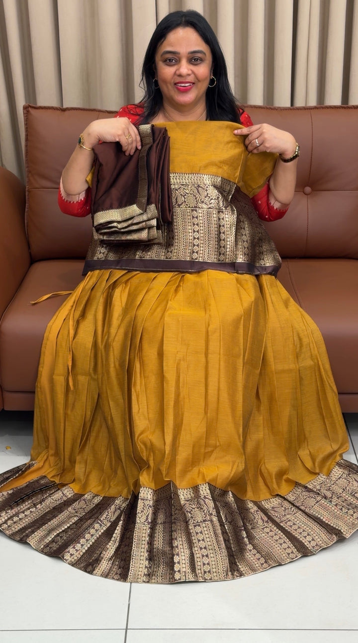 SEMI STITCHED DHAVANI SETS - NUWA-1709