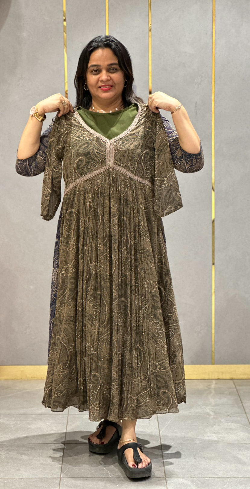 PRINTED ALIYA CUT TOPS -NUWA-020