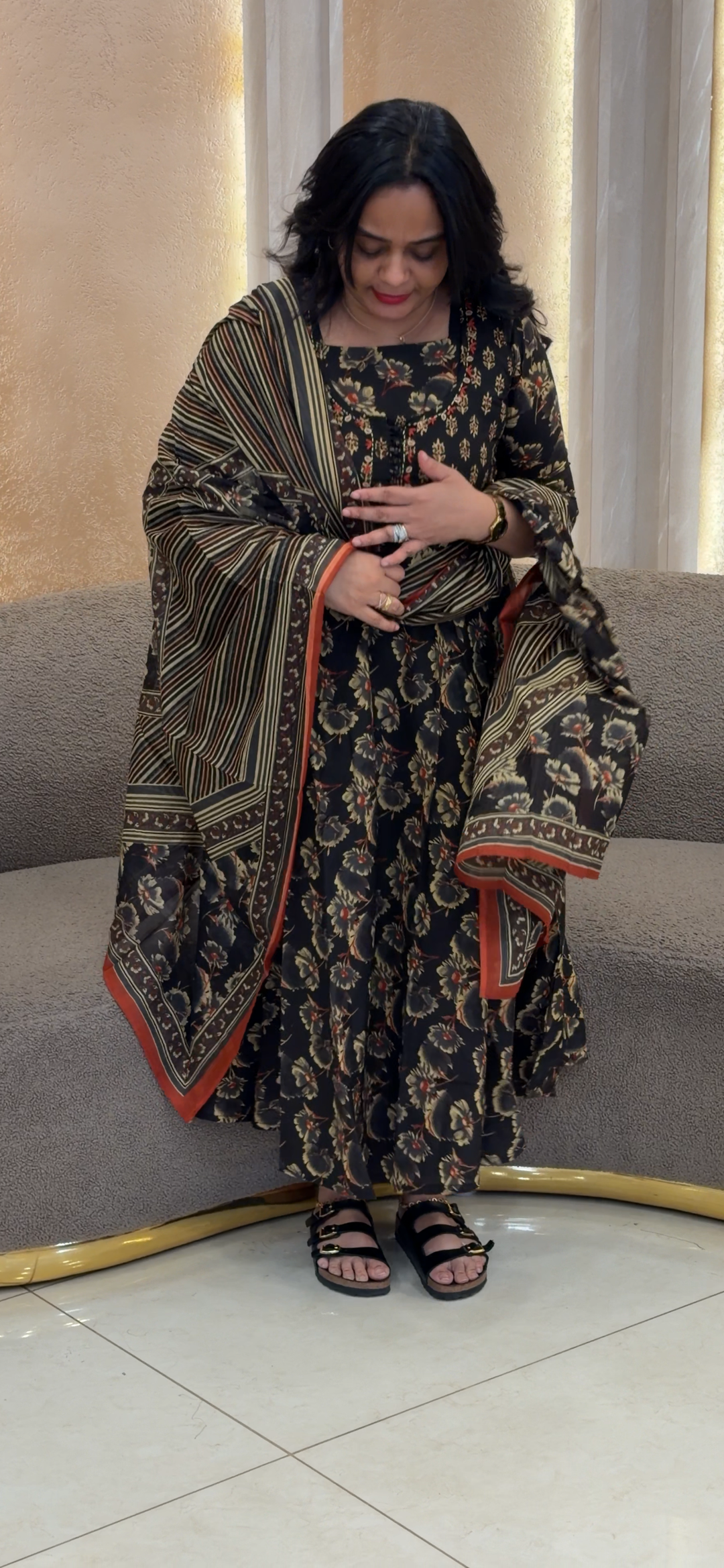 ANARKALI TOP, BOTTOM AND DUPATTA  - NUWA - 2036
