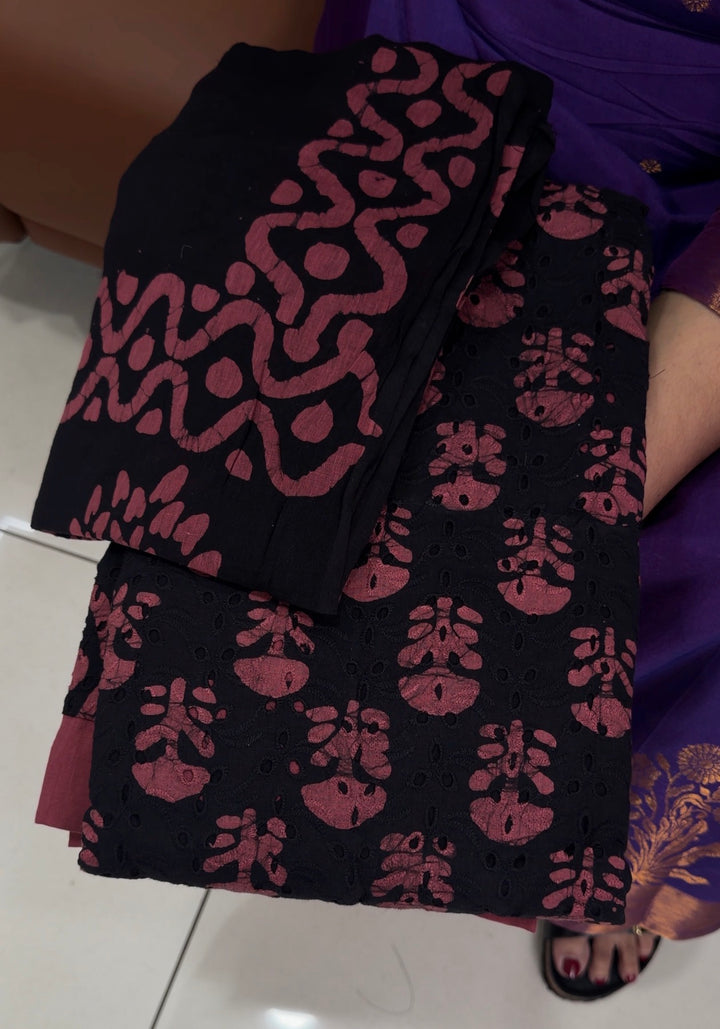 BATIK PRINTED UNDTITCHED SALWAR SUITS - NUWA-1605