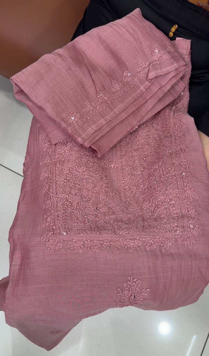 MUL CHANDERI UNSTITCHED SALWAR SUITS - NUWA-1508