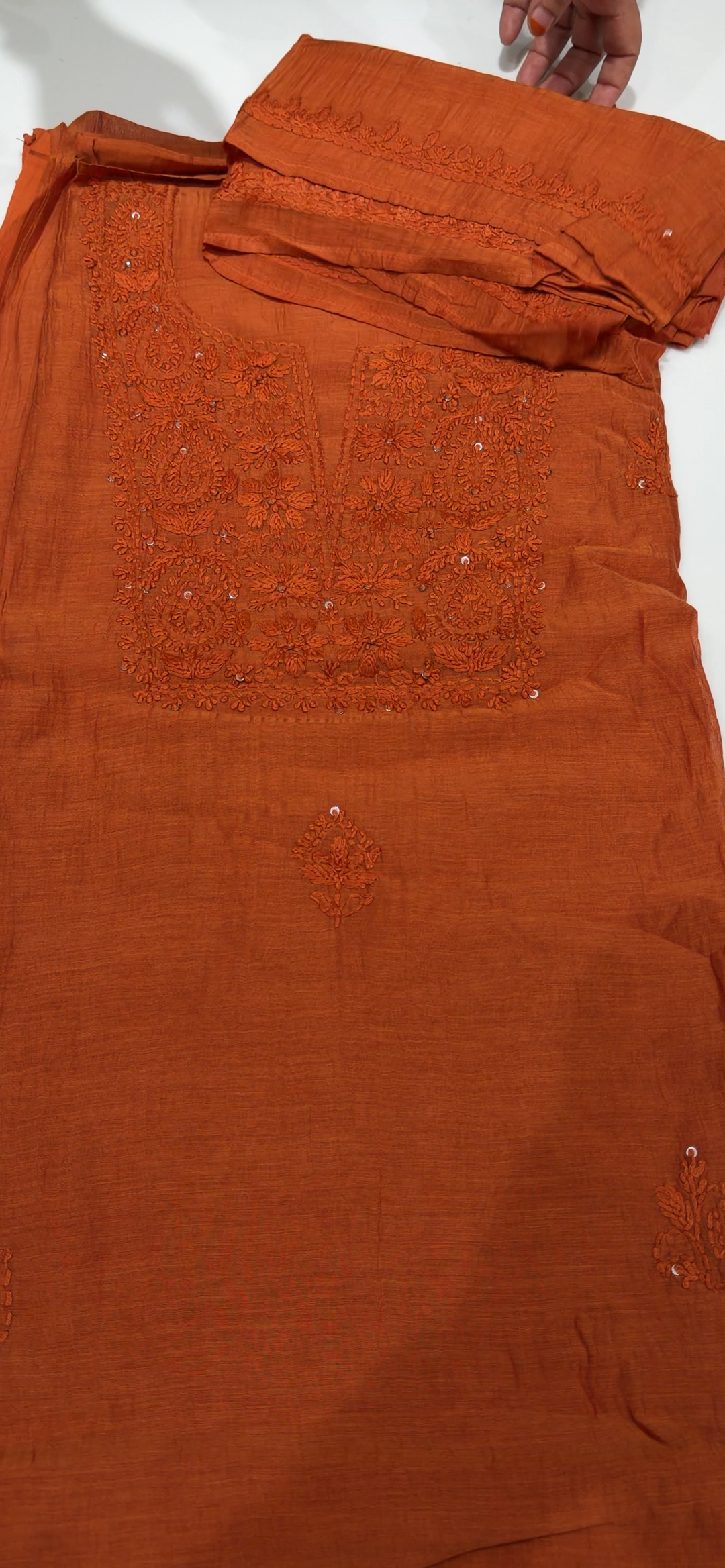 CHIKANKARI UNSTITCHED SALWAR SUITS - NUWA - 1743