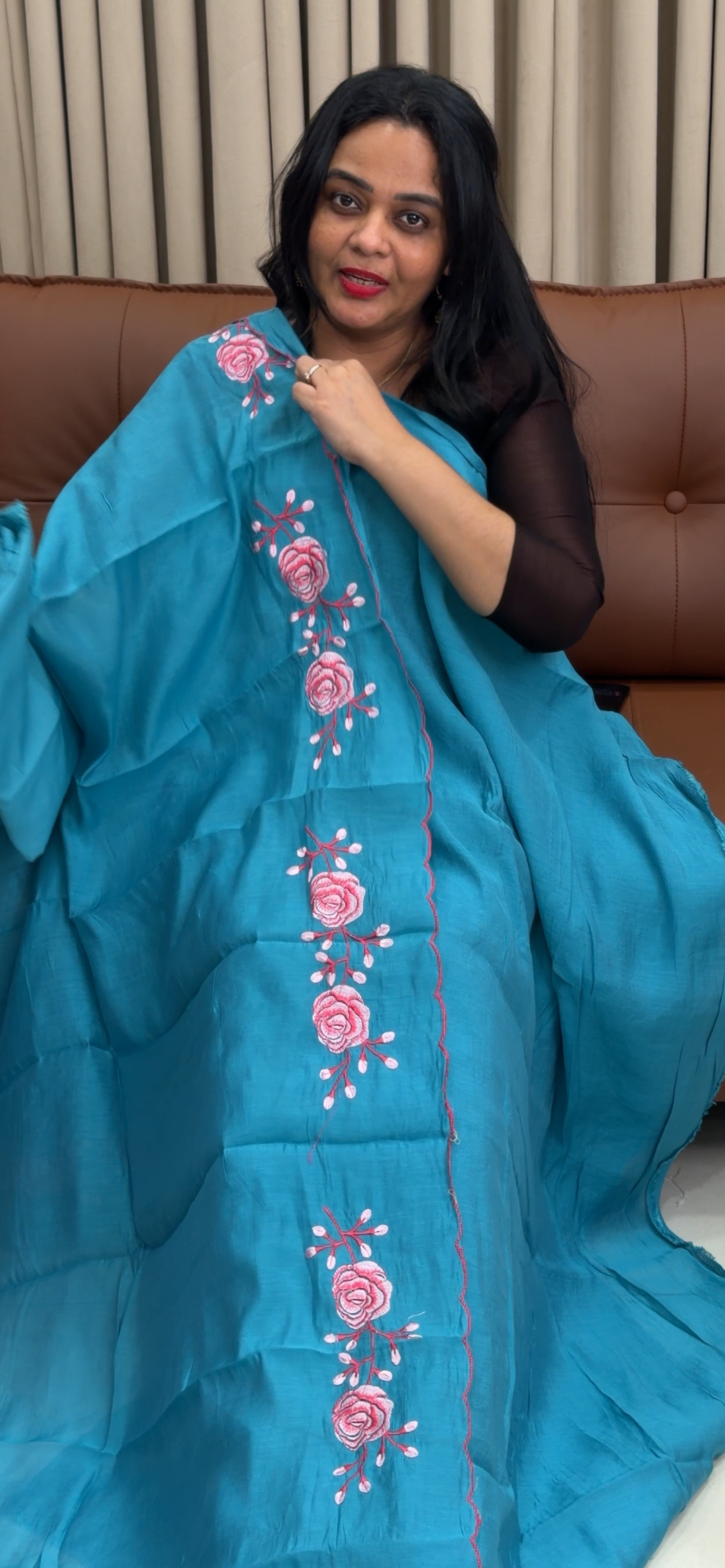 MALAI CHANDERI UNSTITCHED SALWAR SUITS - NUWA - 1807