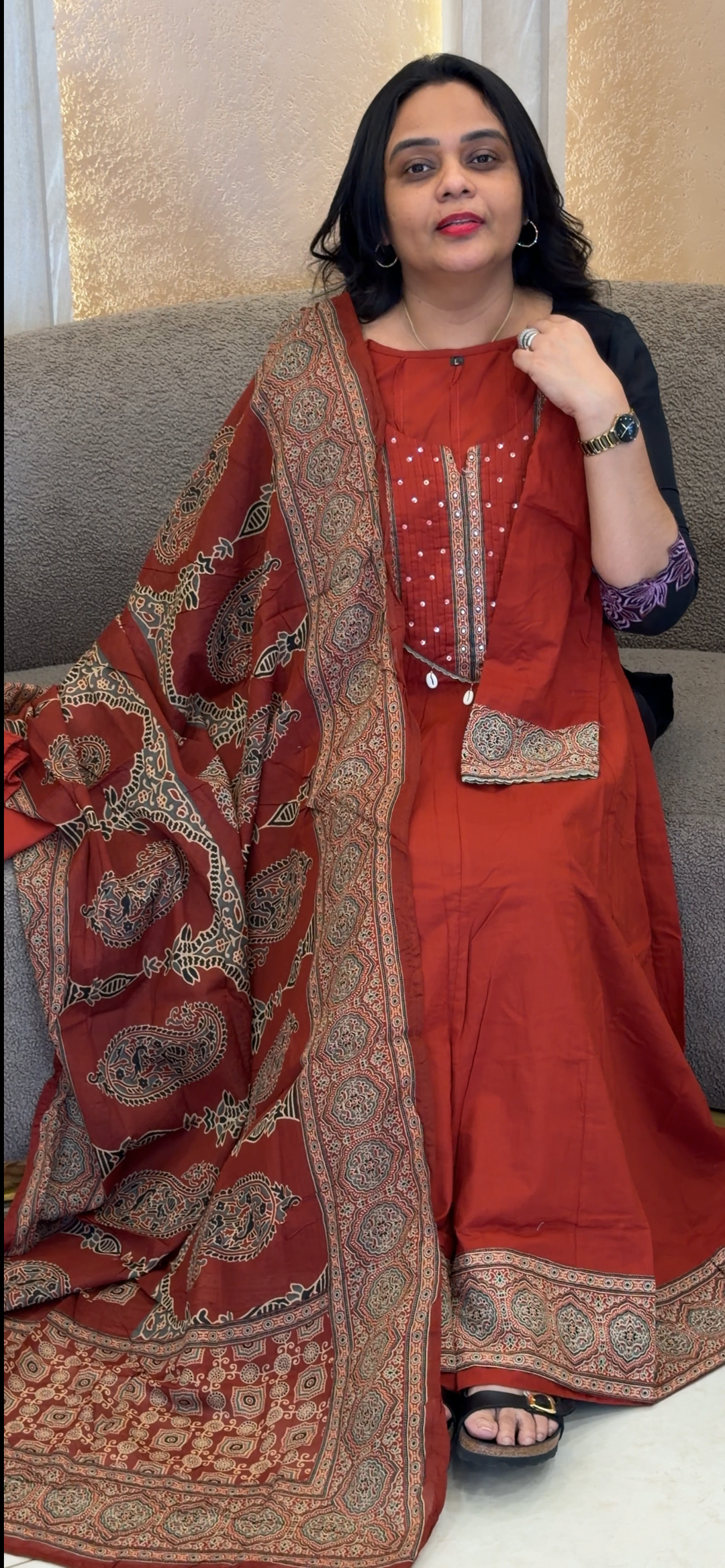 COTTON TOP, BOTTOM AND DUPATTA - NUWA-2081