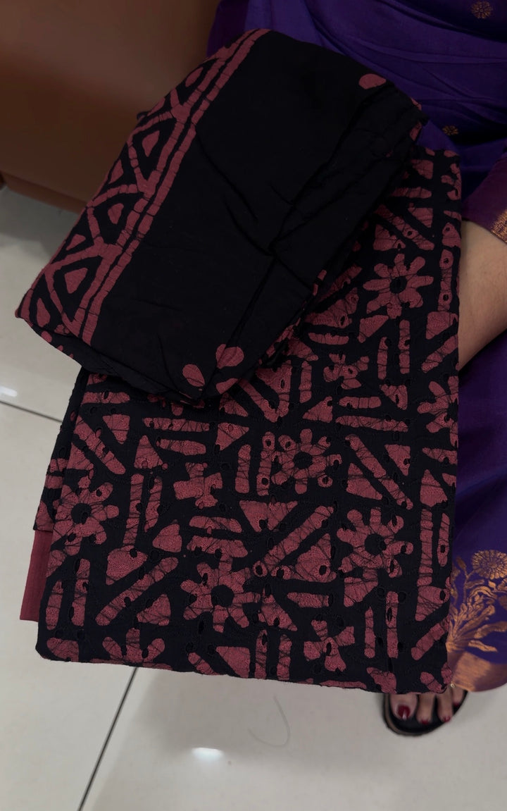 BATIK PRINTED UNDTITCHED SALWAR SUITS - NUWA-1605
