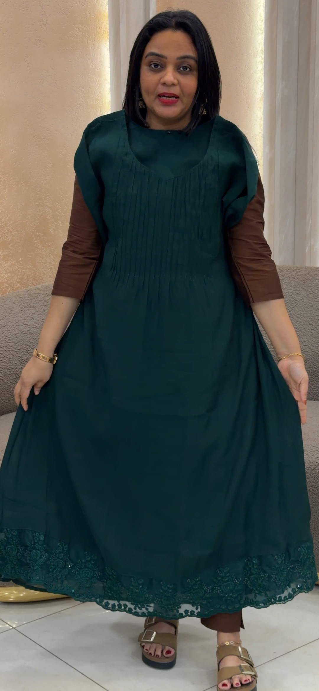 MUL CHANDERI ALINE TOPS - NUWA - 1455
