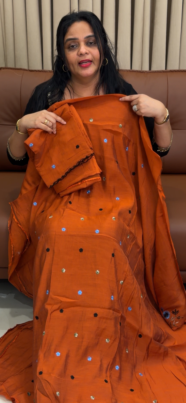 SOFT MUL UNSTITCHED SALWAR SUITS - NUWA - 1859