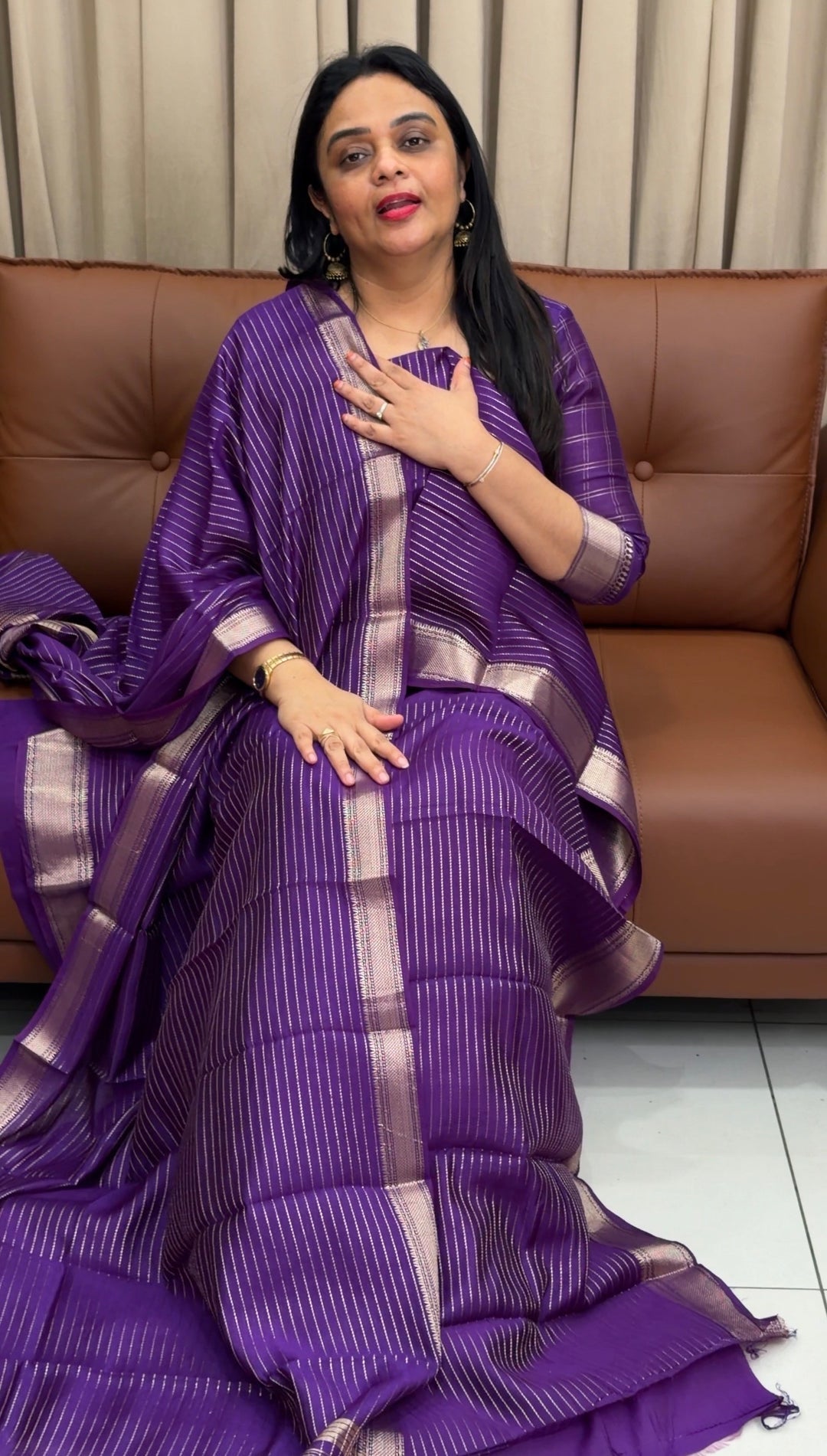 MALAI CHANDERI UNSTITCHED SALWAR SUITS  - NUWA - 1557