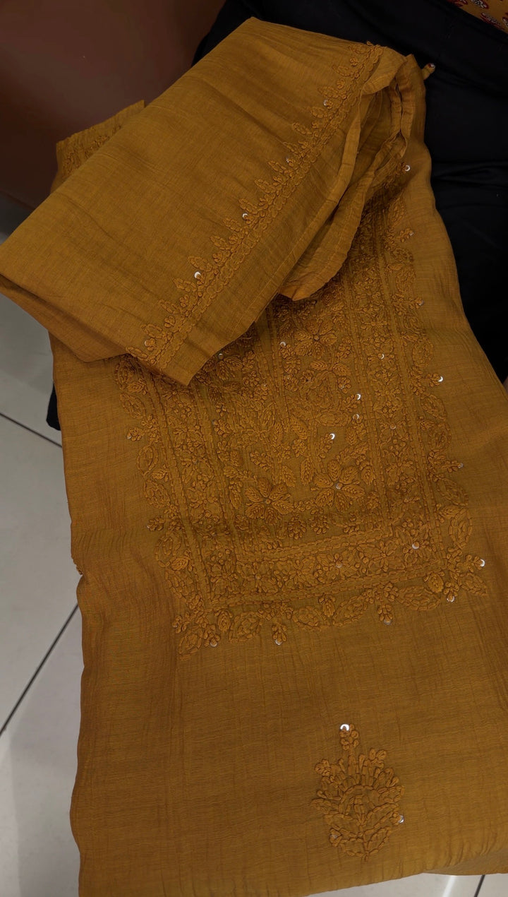 MUL CHANDERI UNSTITCHED SALWAR SUITS - NUWA-1508