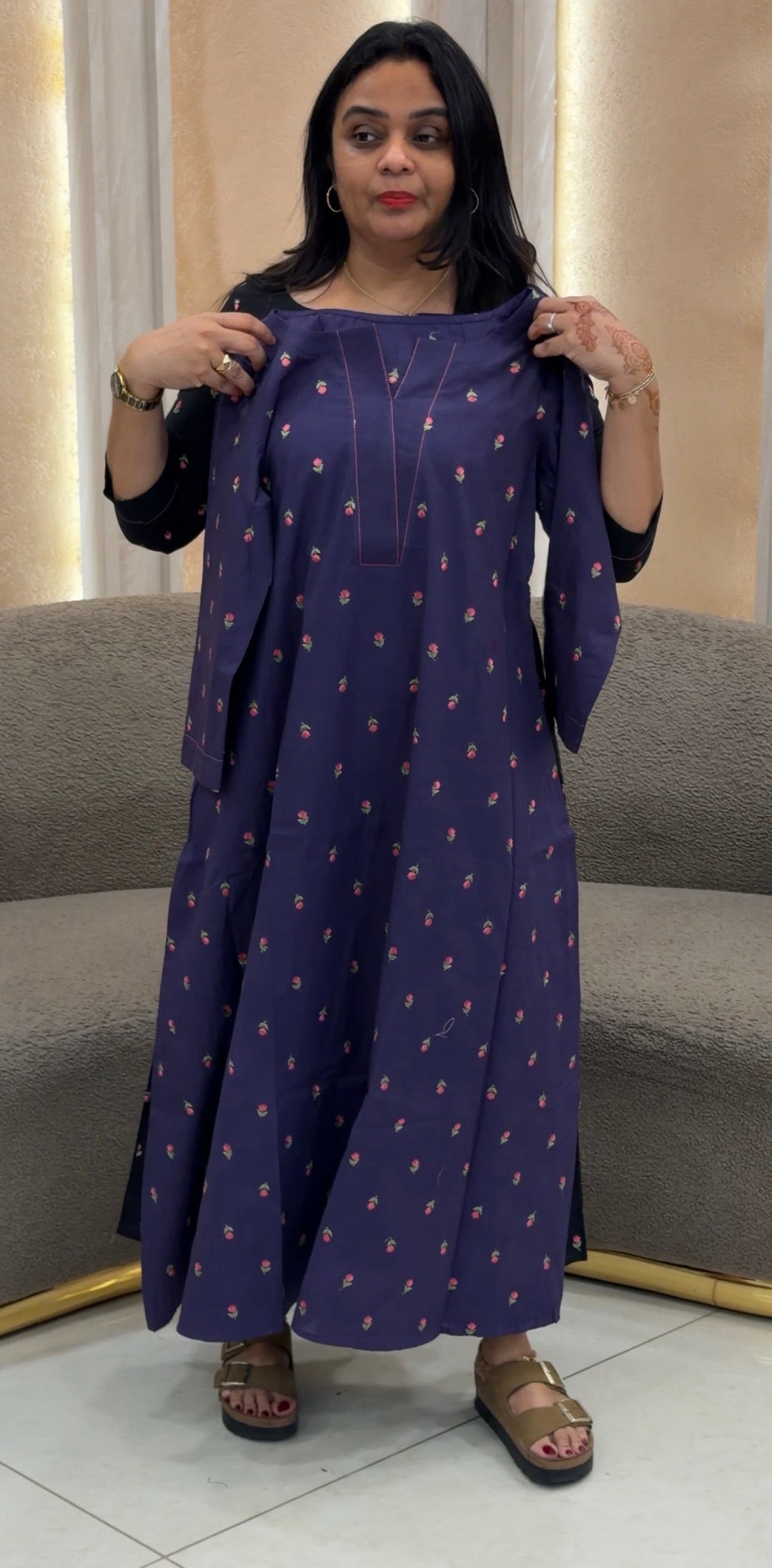DESIGNER MULMUL FROCKS - NUWA-1206