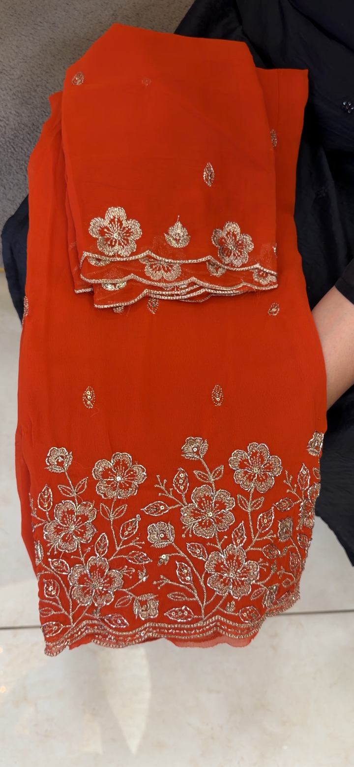 HAND WORKED UNSTITCHED SALWAR SUITS - NUWA - 2133