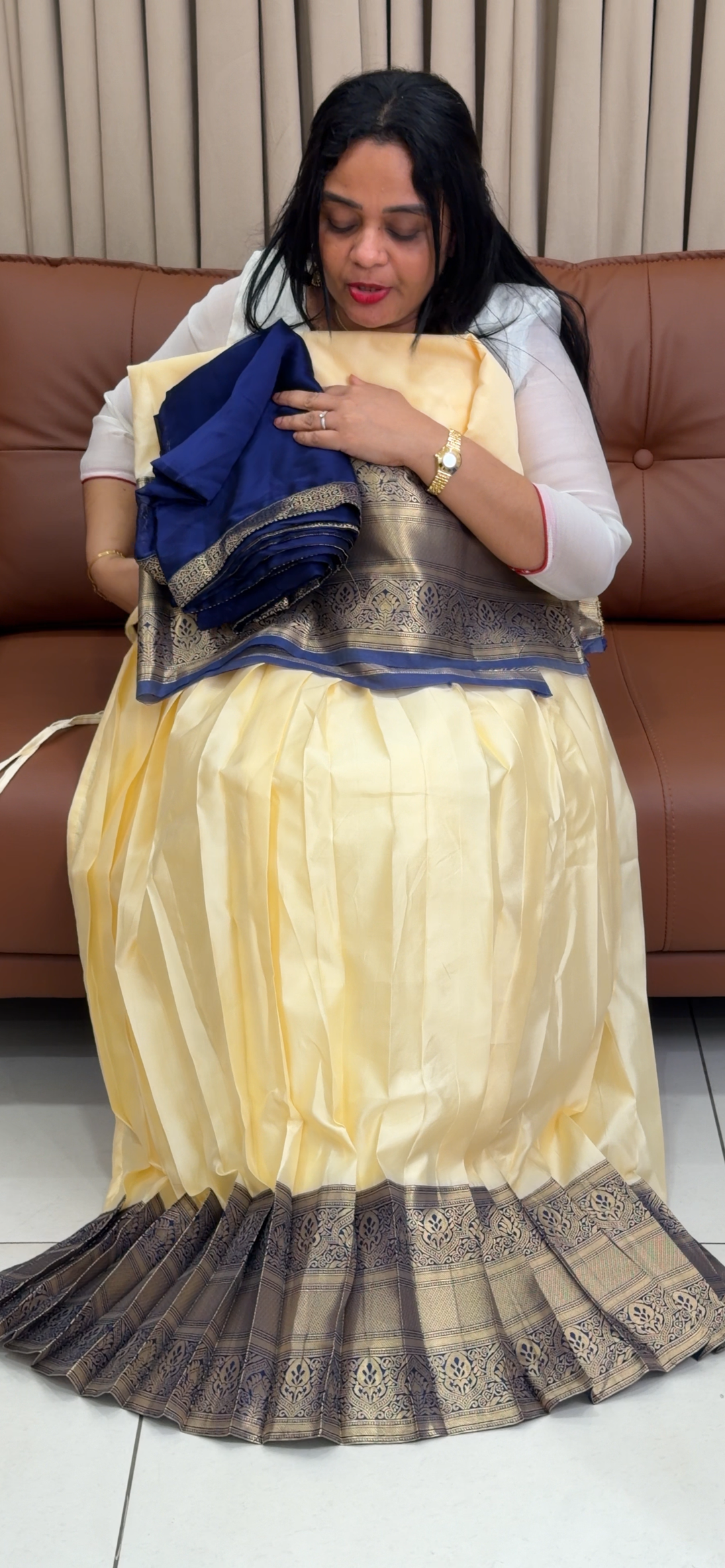 IN-HOUSE SEMI STITCHED DHAVANI SETS - NUWA - 1824