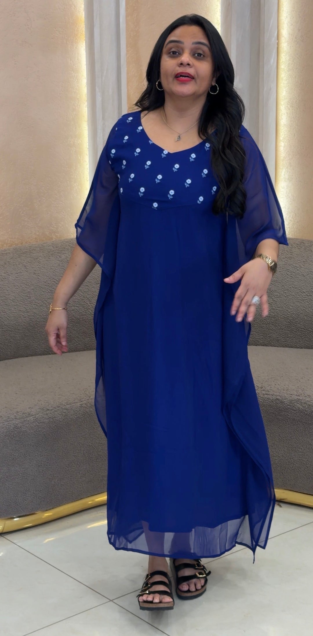 IN-HOUSE GEORGETTE KAFTAN TOPS  - NUWA-2067
