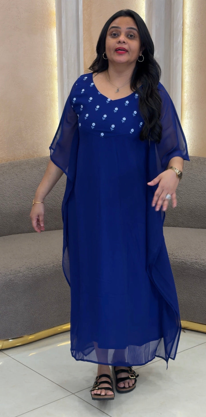 IN-HOUSE GEORGETTE KAFTAN TOPS  - NUWA-2067