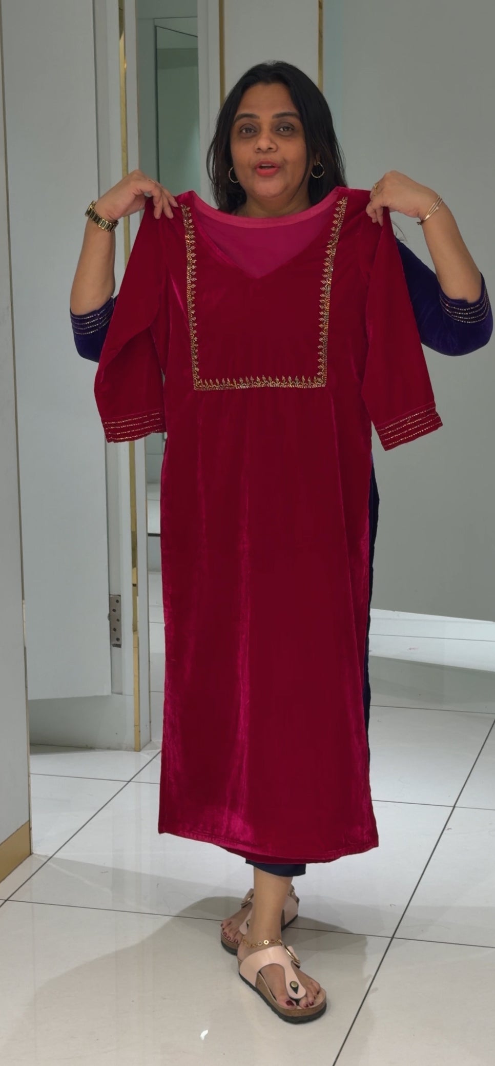 HAND WORKED VELVET TOPS - NUWA- 508