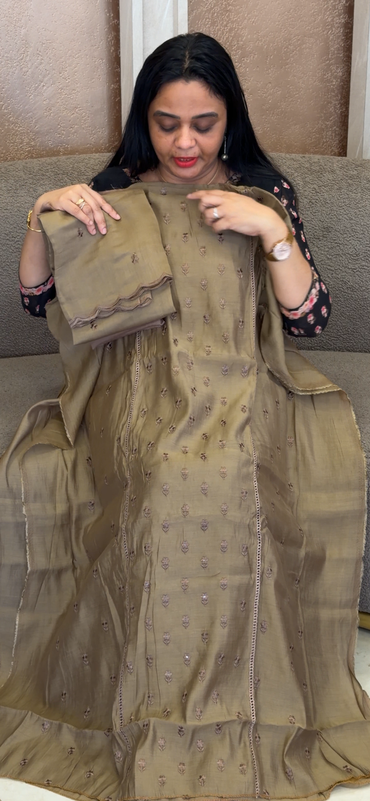 MUL CAHNEDRI UNSTITCHED SALWAR SUITS - NUWA - 2248