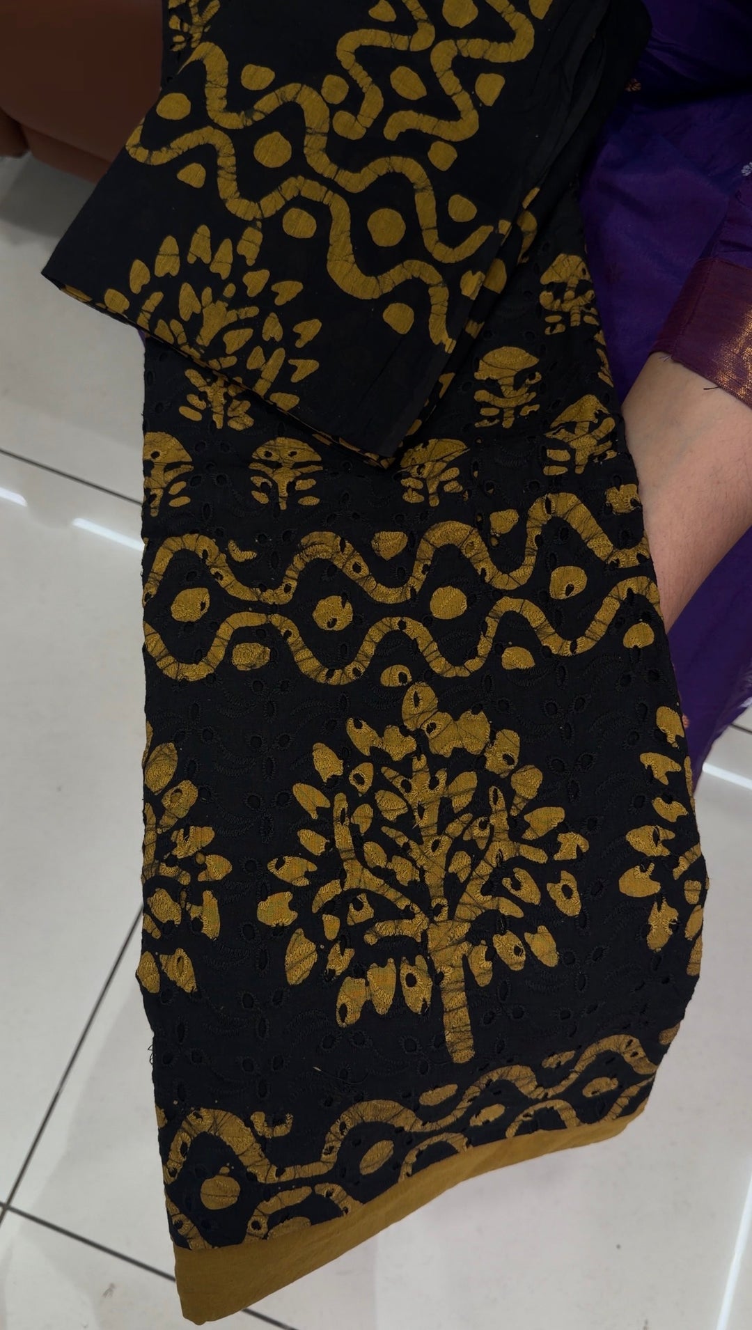 BATIK PRINTED UNDTITCHED SALWAR SUITS - NUWA-1605