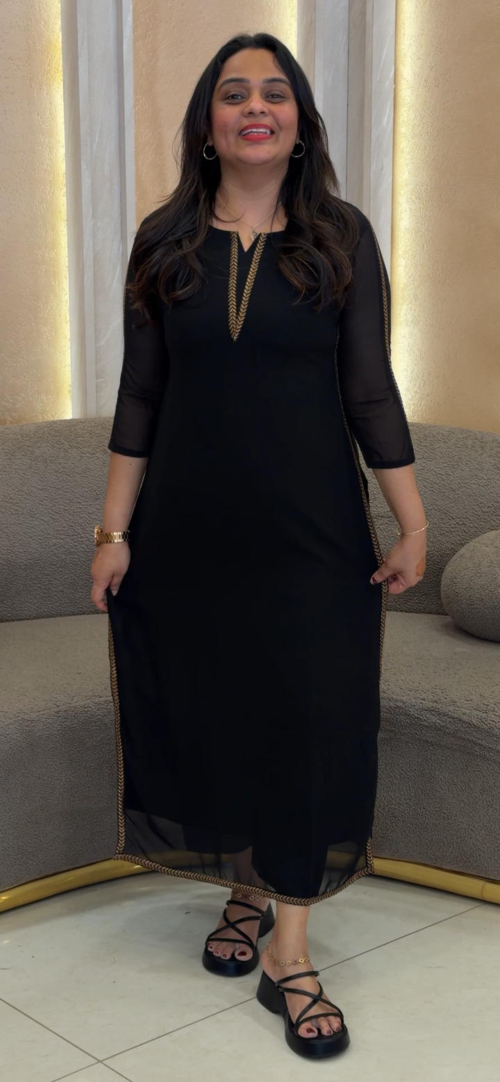 FORWARD FAUX GEORGETTE LONG TOP AND BOTTOM - NUWA - 276