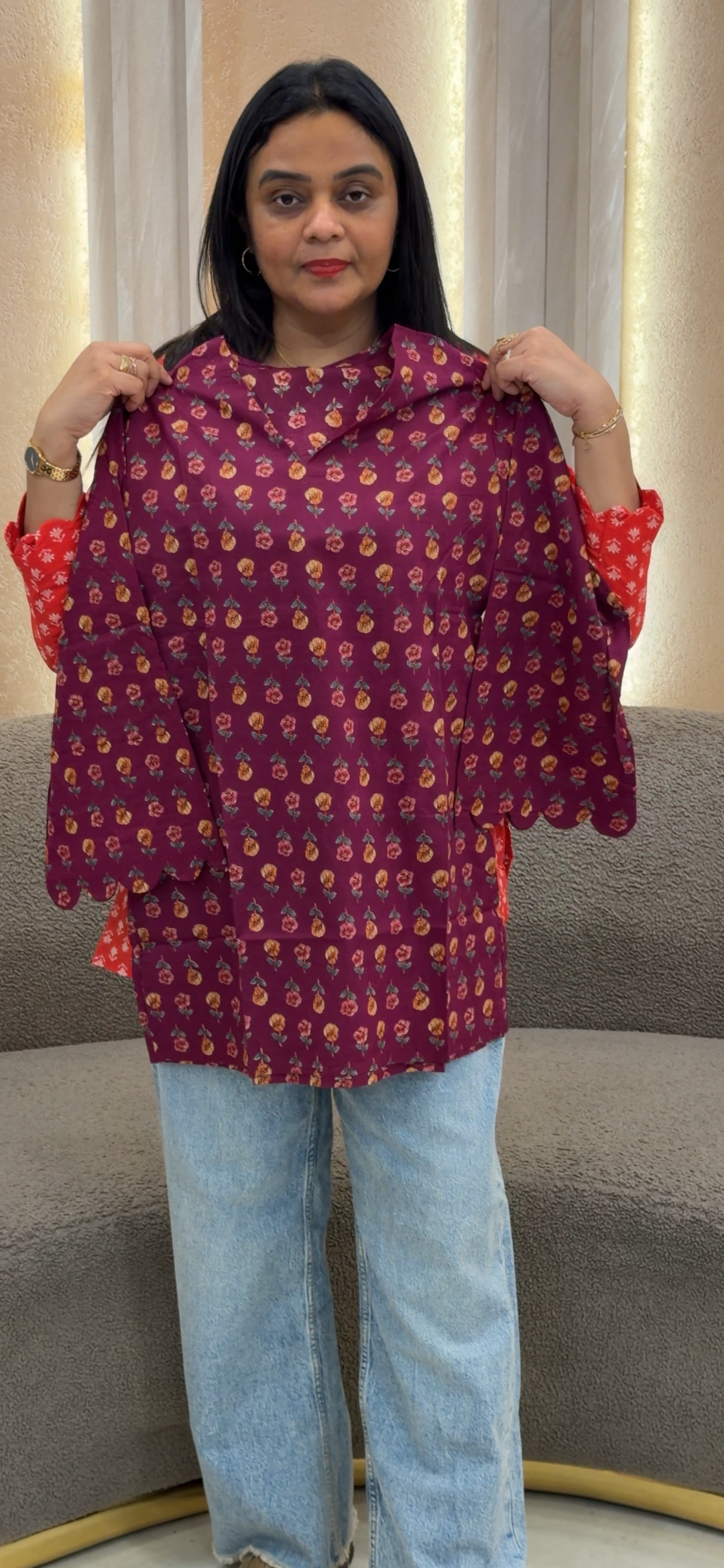 PRINTED SHORT TOPS - NUWA-1256