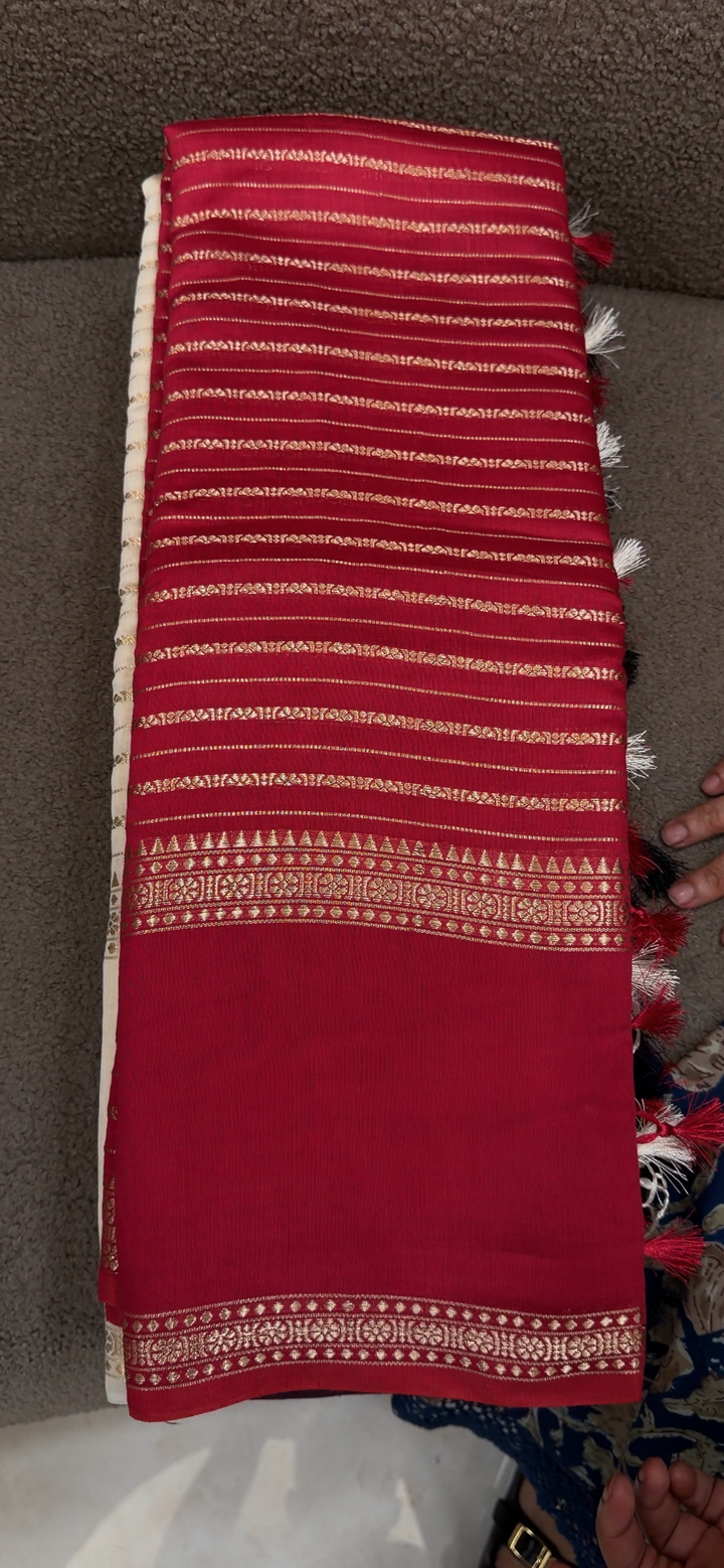 MALAI CHANDERI SAREES - NUWA - 1629