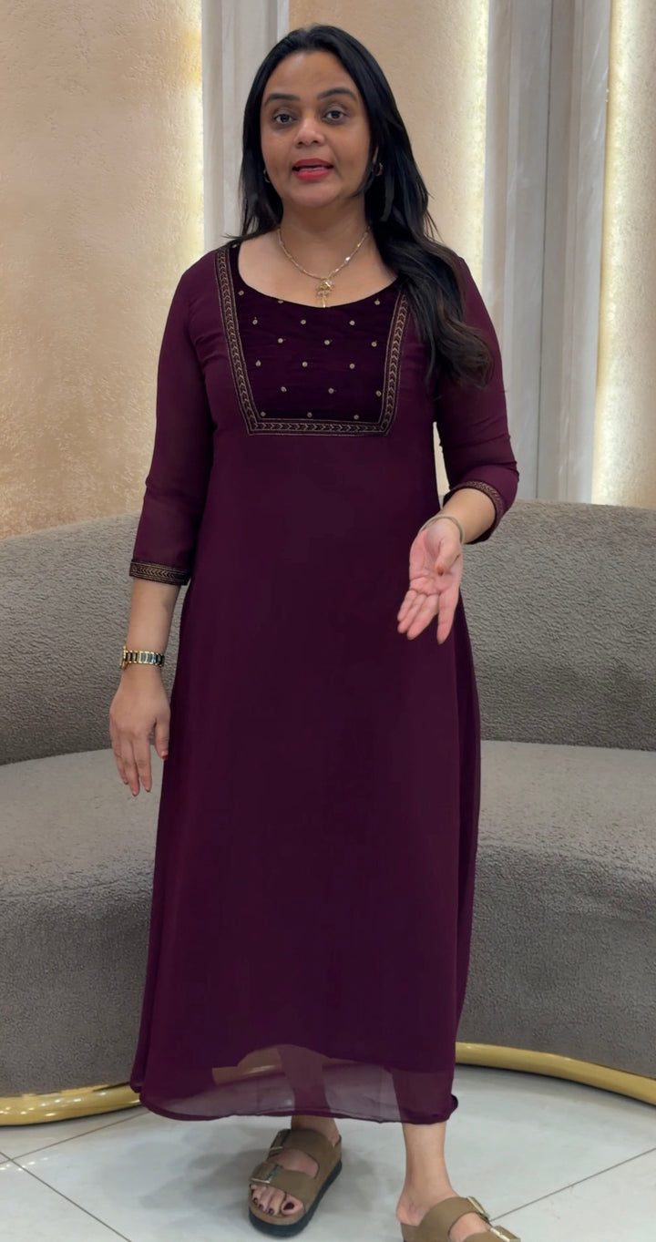 GEORGETTE ALINE TOPS - NUWA-1056
