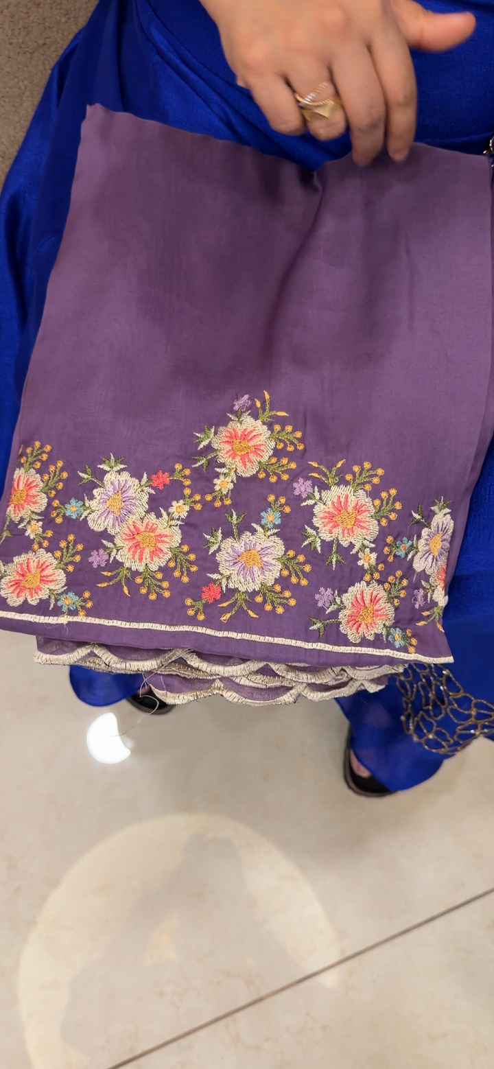 SOFT ORGANZA UNSTITCHED SALWAR SUITS - NUWA - 2098