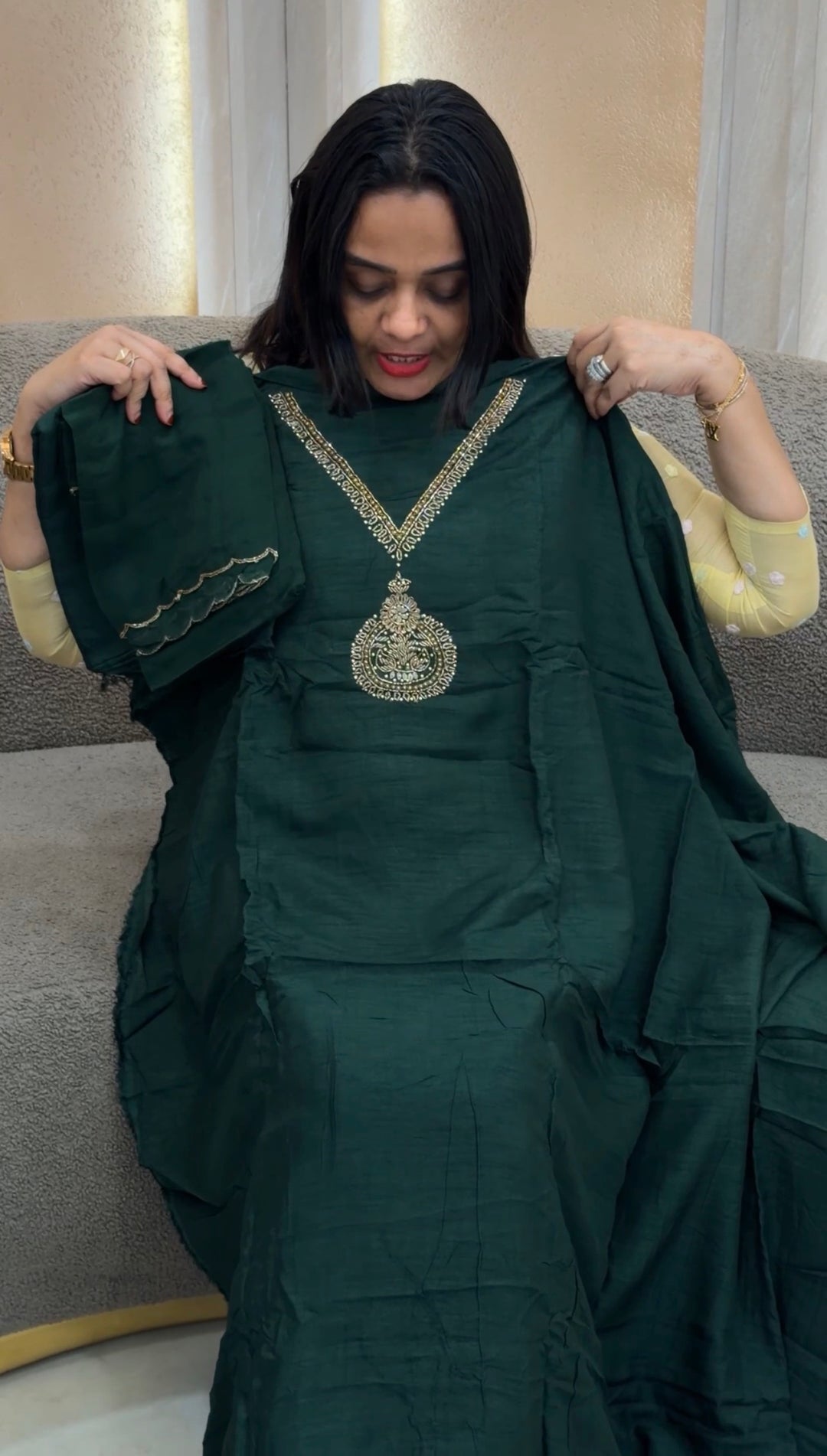RAW SILK UNSTITCHED SALWAR SUITS - NUWA-1328